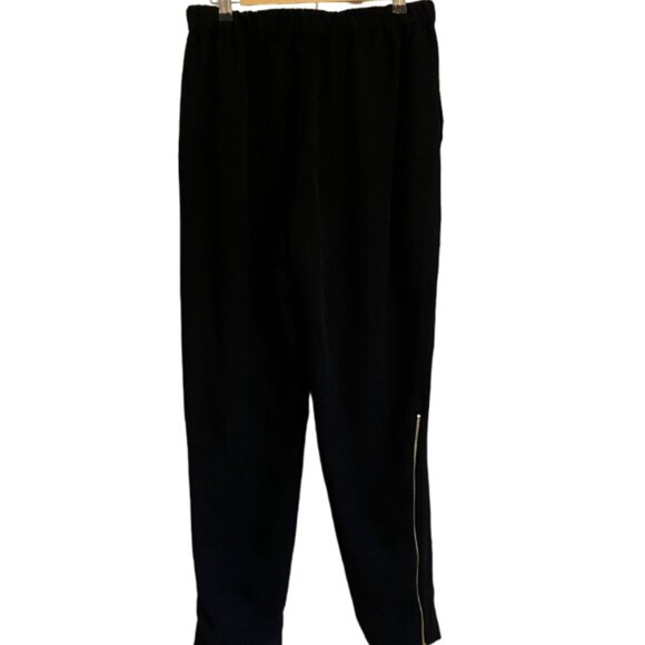 Everlane Japanese GoWeave black ankle zipper track pant EUC size 10 - Picture 5 of 8